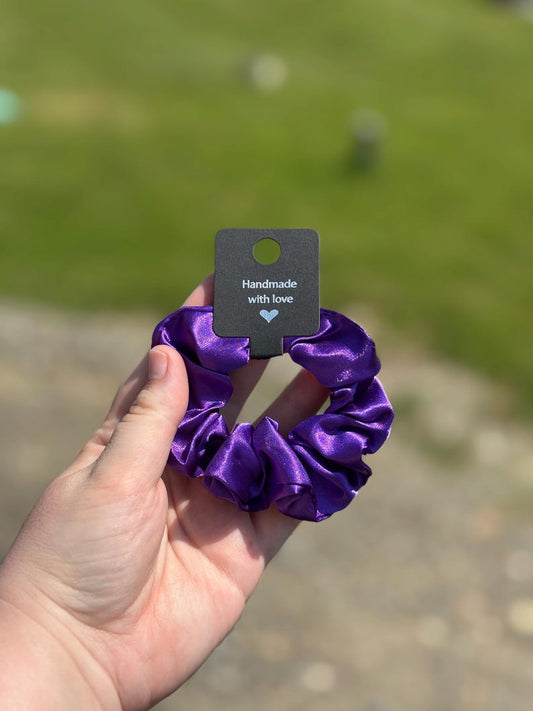 Handmade Scrunchies | Neutral Browns & Vibrant Purples/Pinks